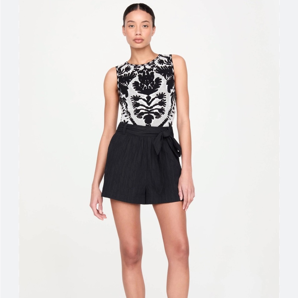 Marie Oliver Black and White Melba Tank